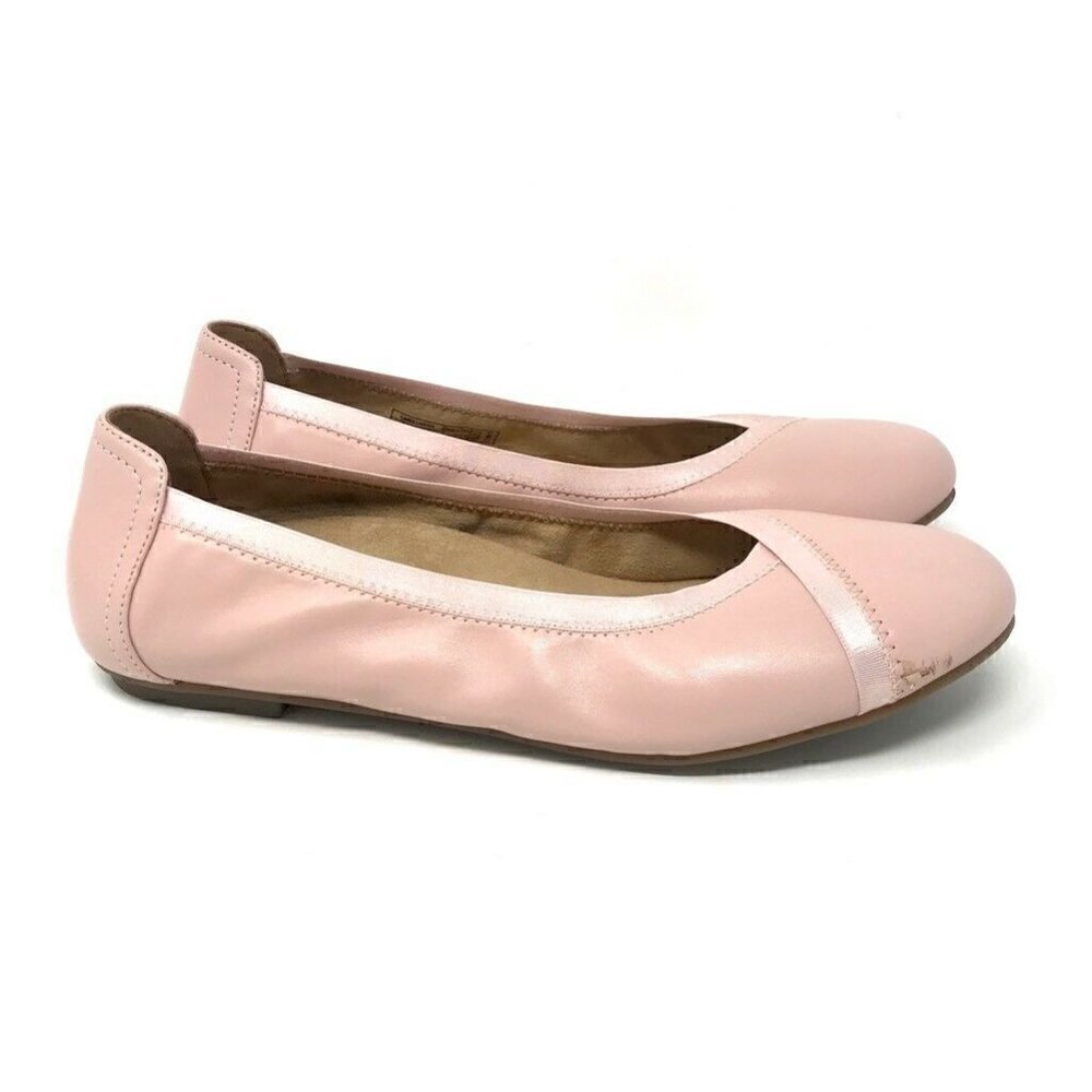 Vionic Caroll Ballet Flats Shoes Pink Leather Shoes 9.5 - Picture 1 of 8